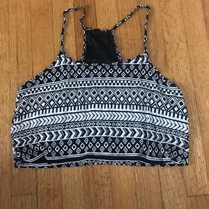 Razor back crop top